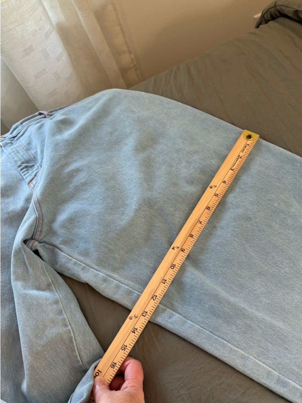 Big Bud Press Denim Hi-Rise Trousers. Size Large. - Picture 13 of 16
